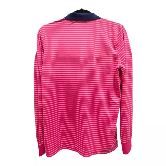 Vineyard Vines Pink Striped Polo Shirt Women’s XL - Picture 4 of 5